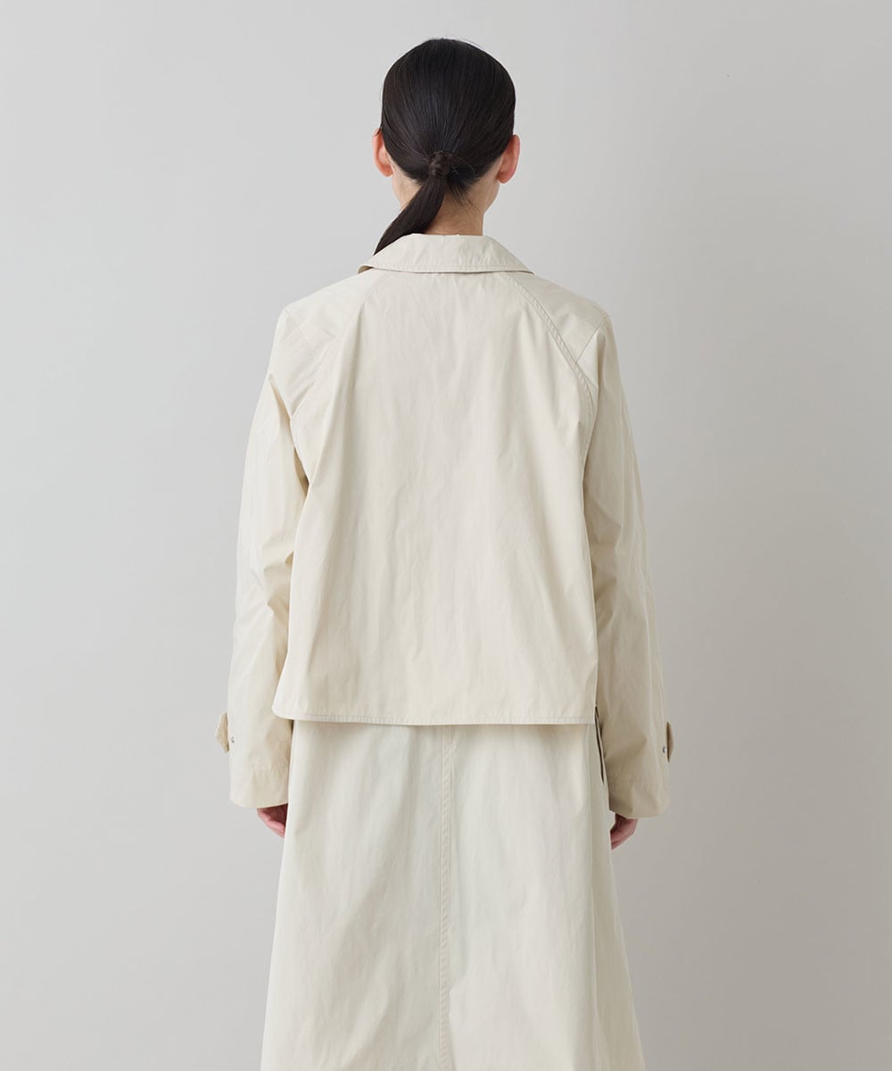 メモリータフタレイヤードデザインコート