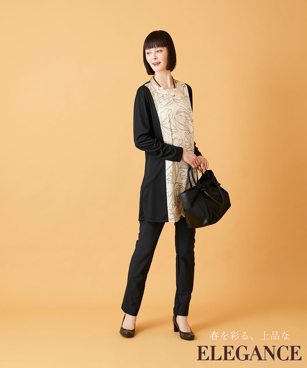 ELEGANCEプリントチュニック
