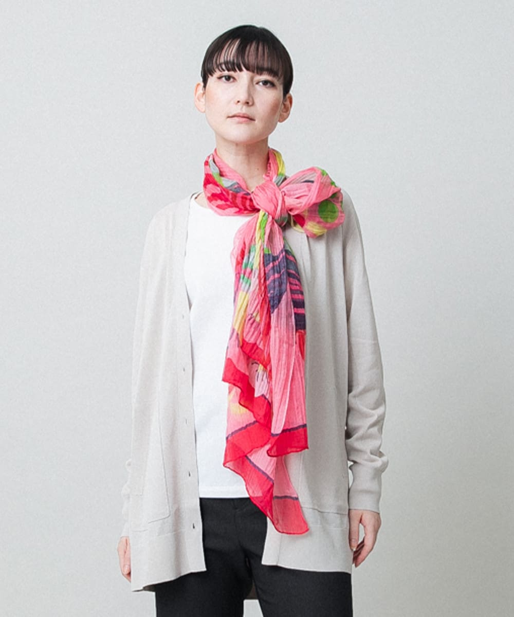 和紙ニットロングカーディガン /洗える