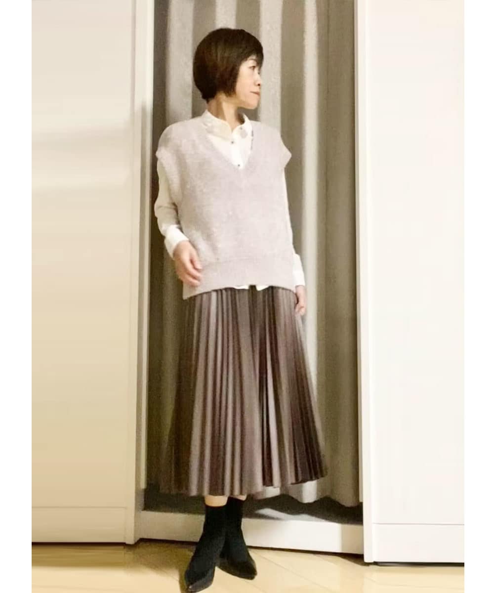 ふんわりとした表情でレイヤードに映える一枚