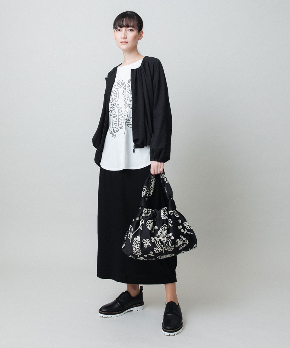 ボタニカルプリントバッグ