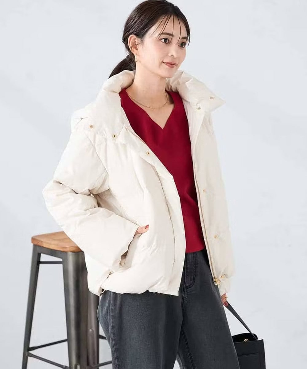 スタンドネックショートダウンジャケット