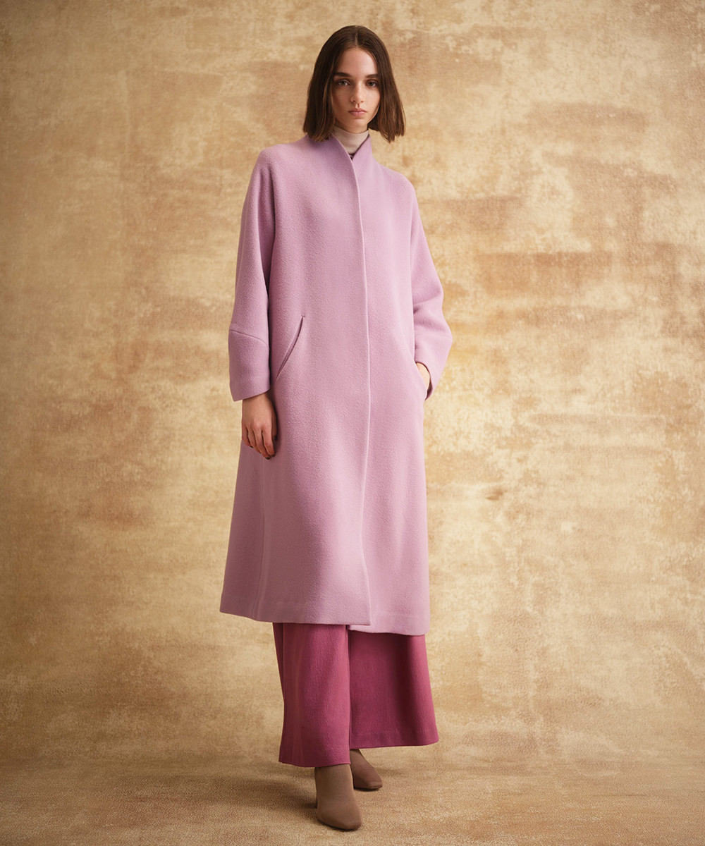 Sleeve design pink coat