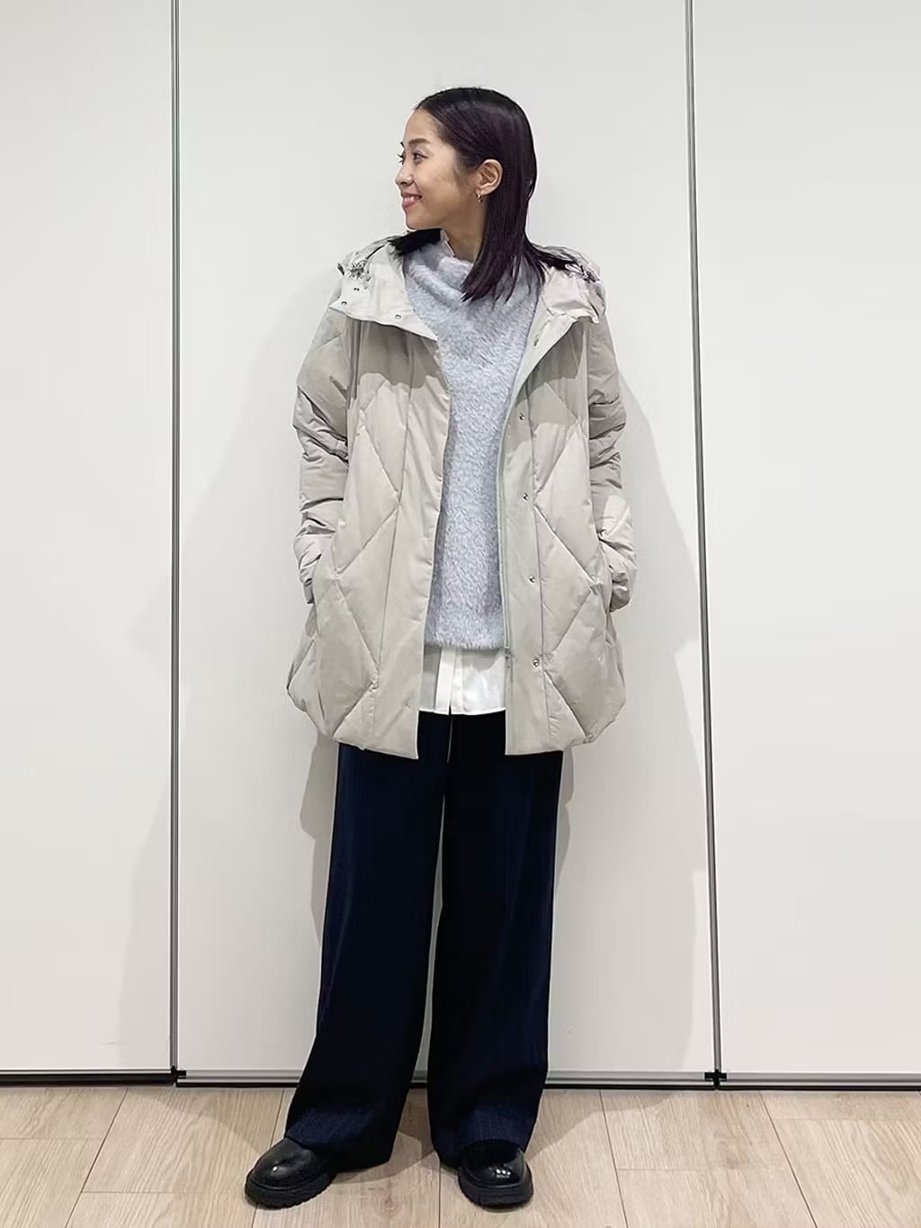 重くならない冬。淡トーンで爽やかに