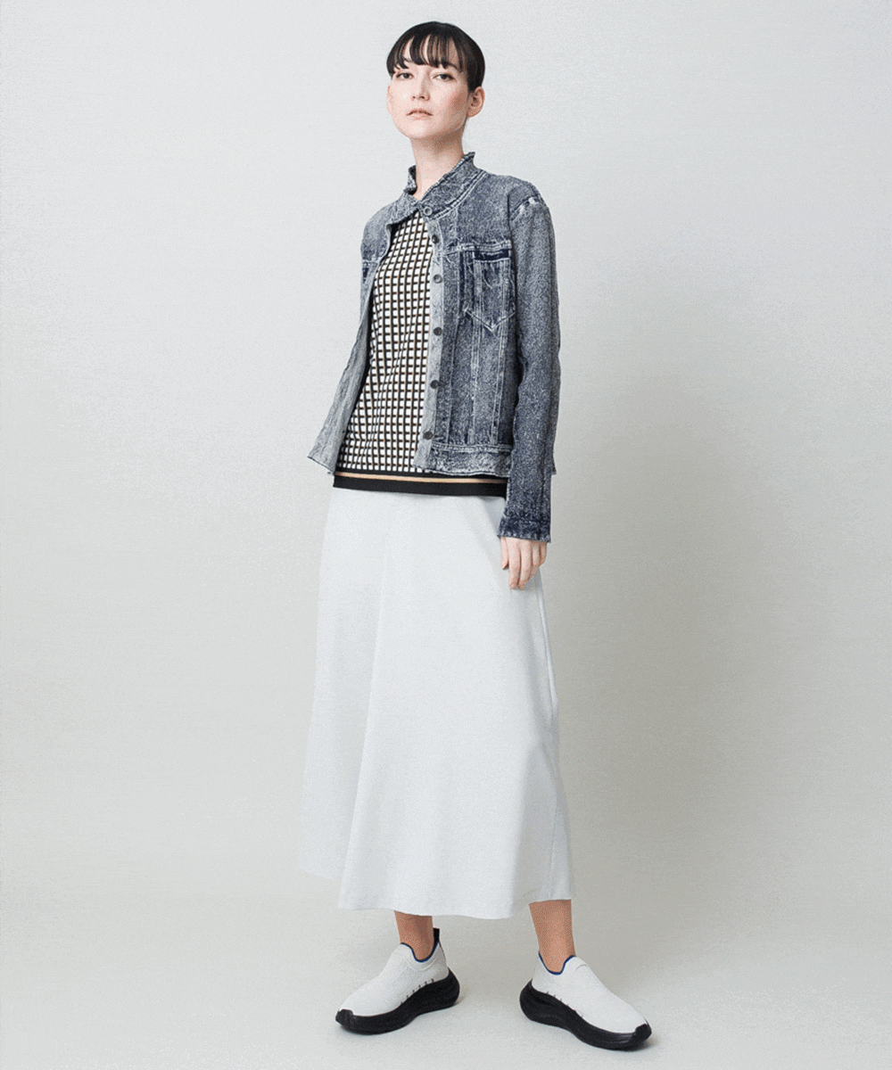 立体ストレッチデニムジャケット