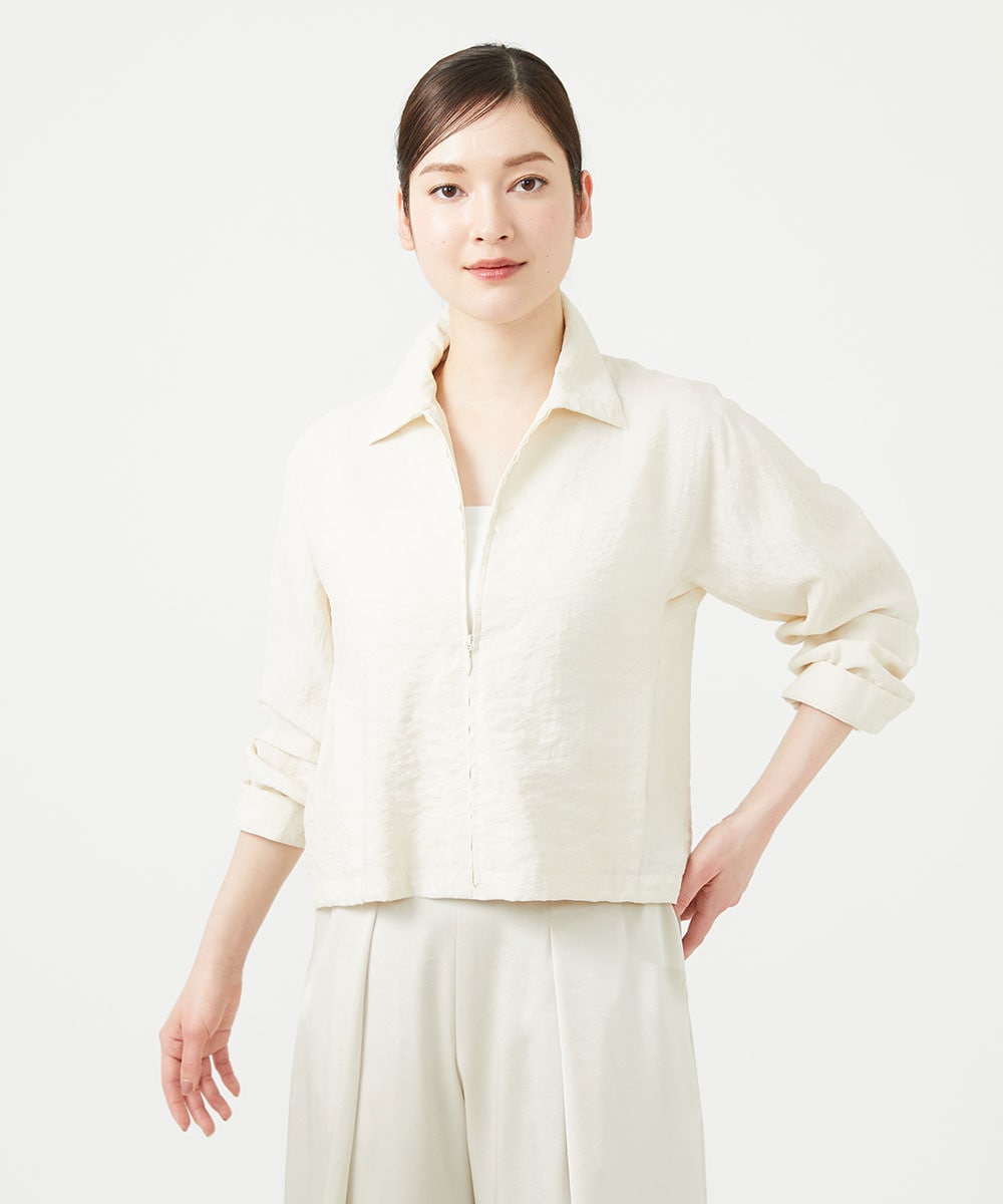 シルクナイロンブルゾン