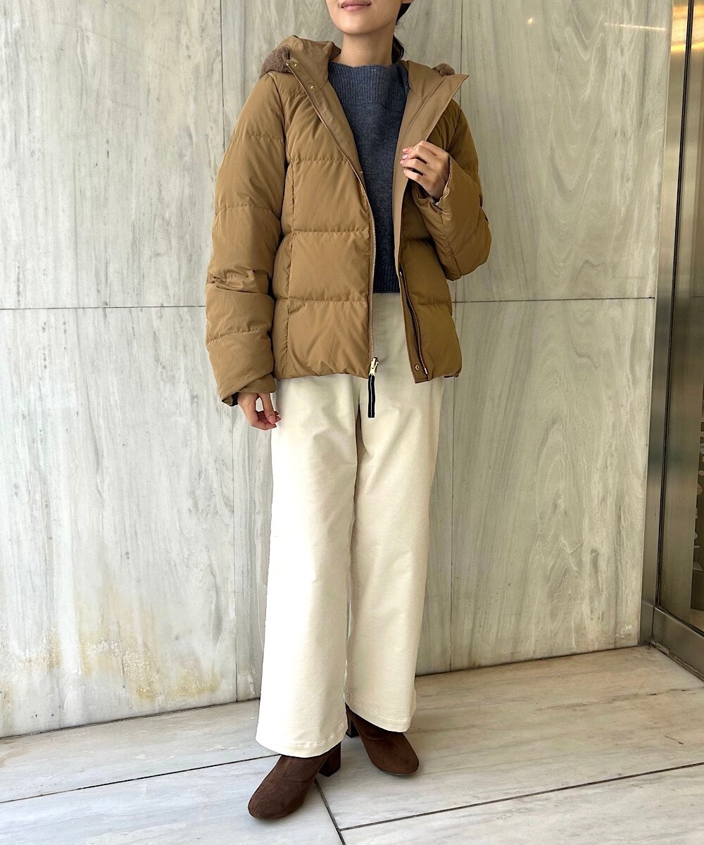 小さいサイズ リフレクトテープ付き リバーシブルショートダウン
