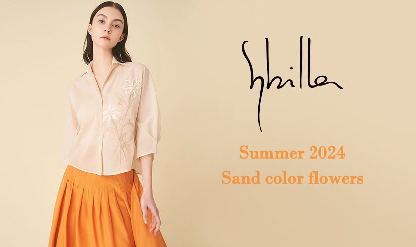  Sybilla Summer 2024 - Sand color flowers -