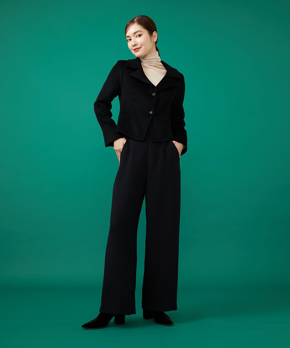 Black pant suit style