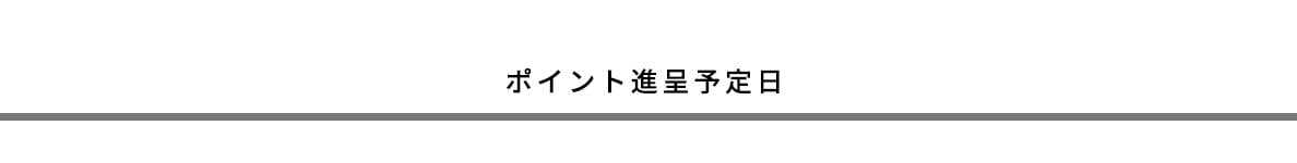 ポイント進呈予定日