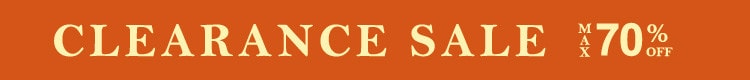 最大70%OFFクリアランスセール