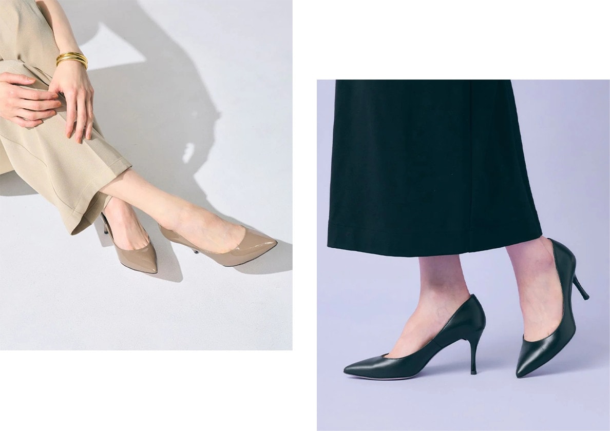 【SEVEN TWELVE THIRTY】LovelyWalk ポインテッドトゥパンプス
