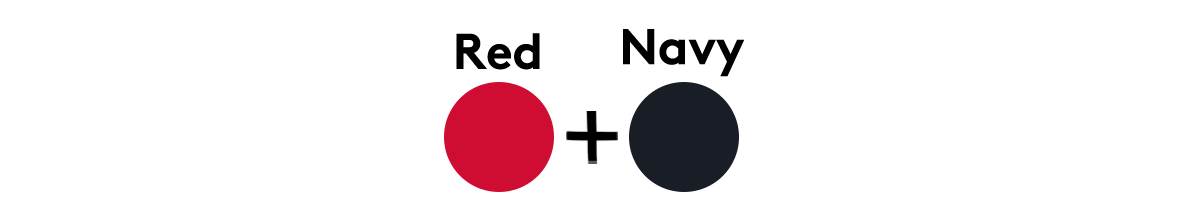 Red＋Navy