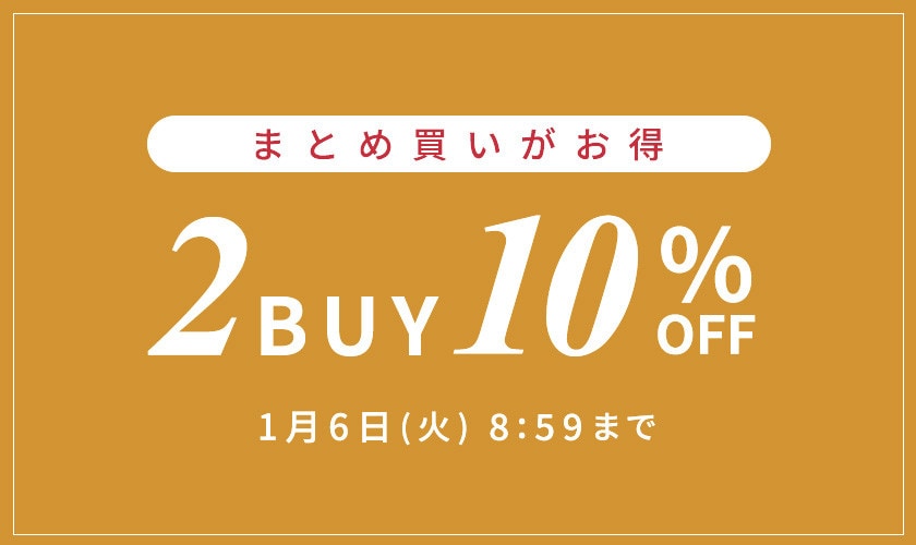 まとめ買いがお得 2点10%OFF