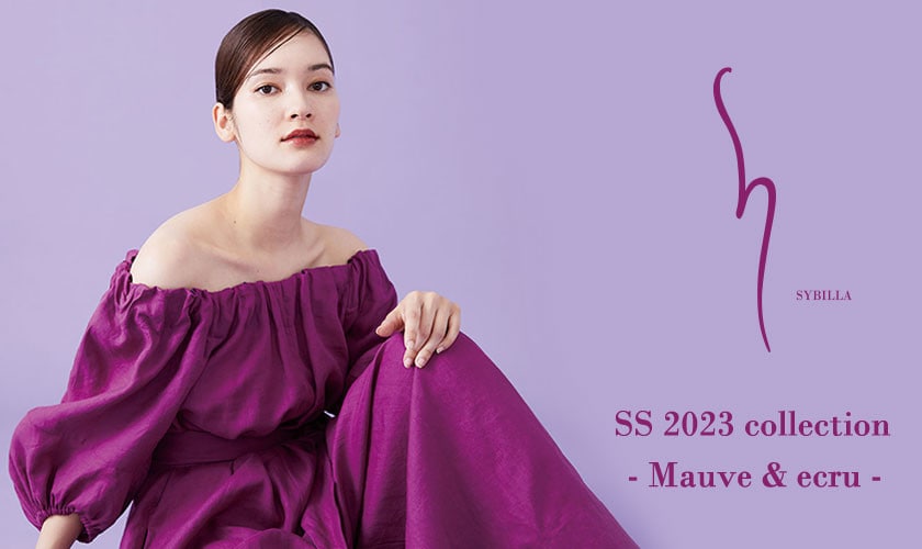 S SYBILL SS 2023 -Mauve & ecru-