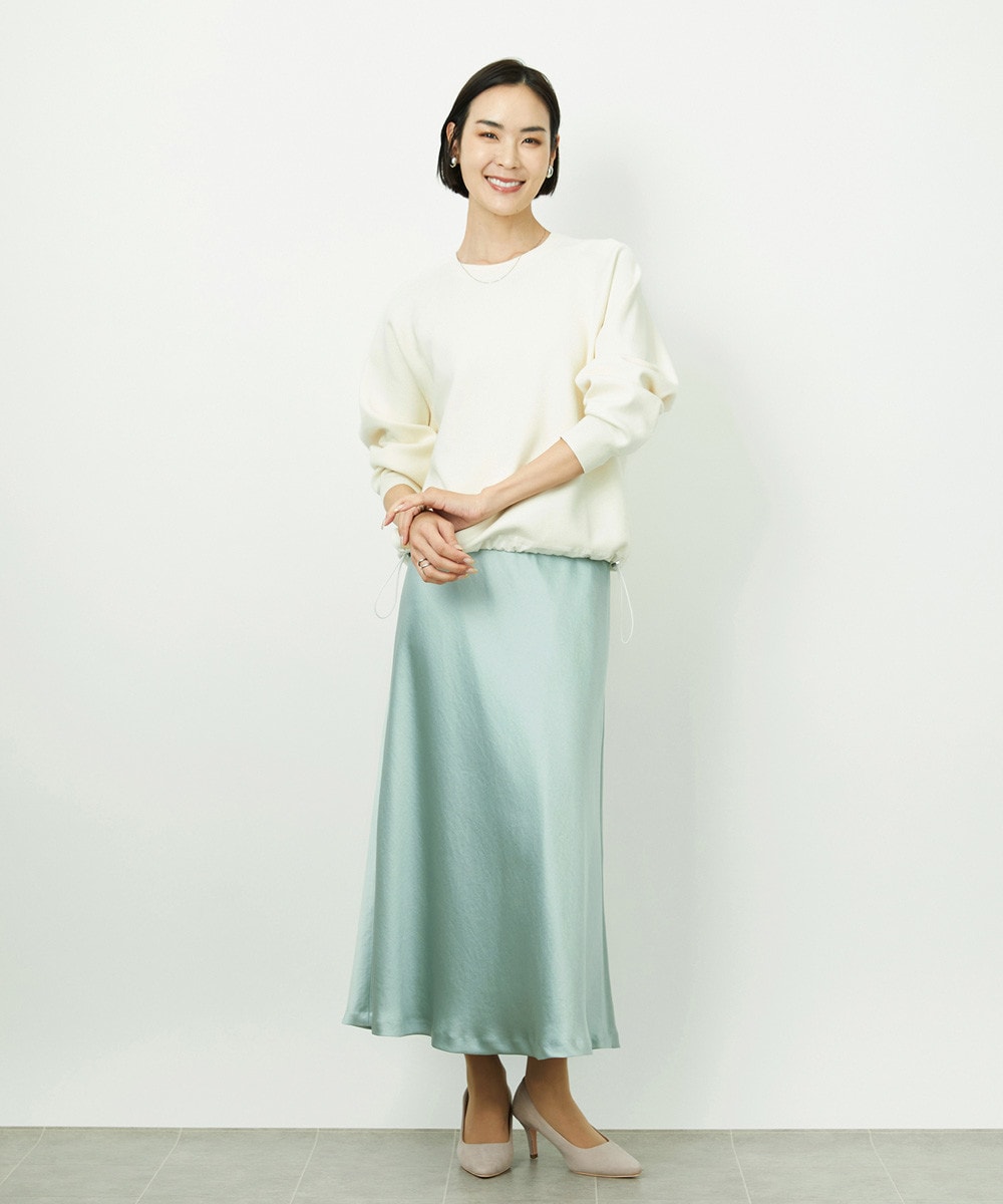 【NEW】[コージーボトム]ヴィンテージサテンスカート