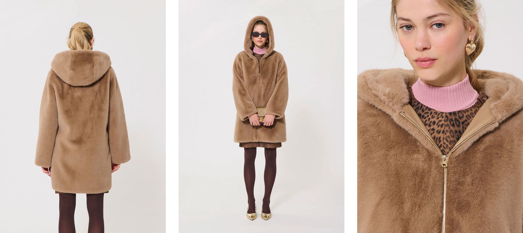 フェイクファーコート