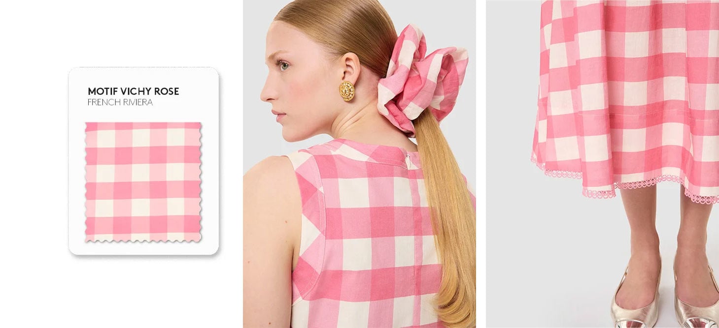 PINK VICHY MOTIF