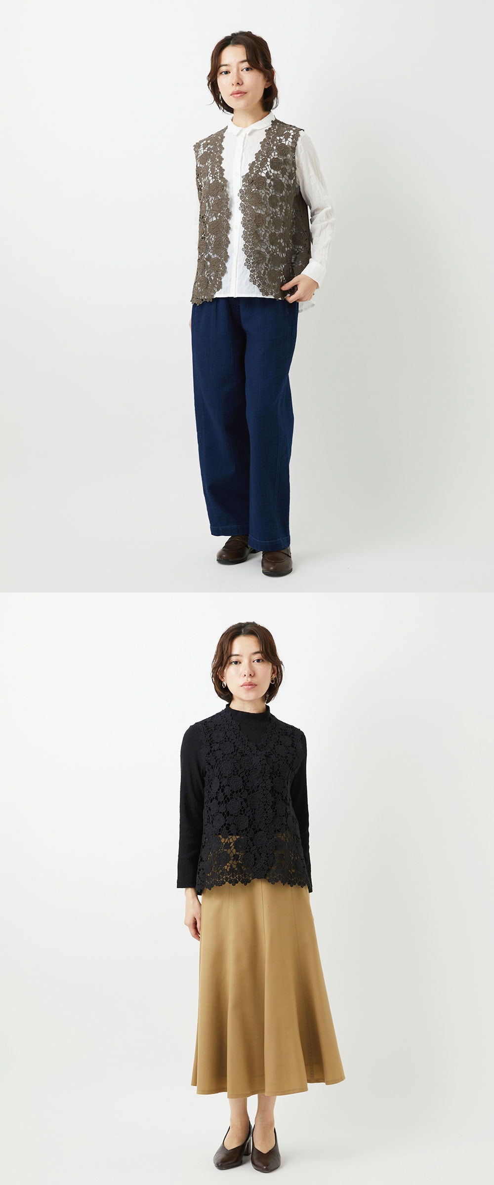 さっと羽織るだけでサマになる上品ジレ