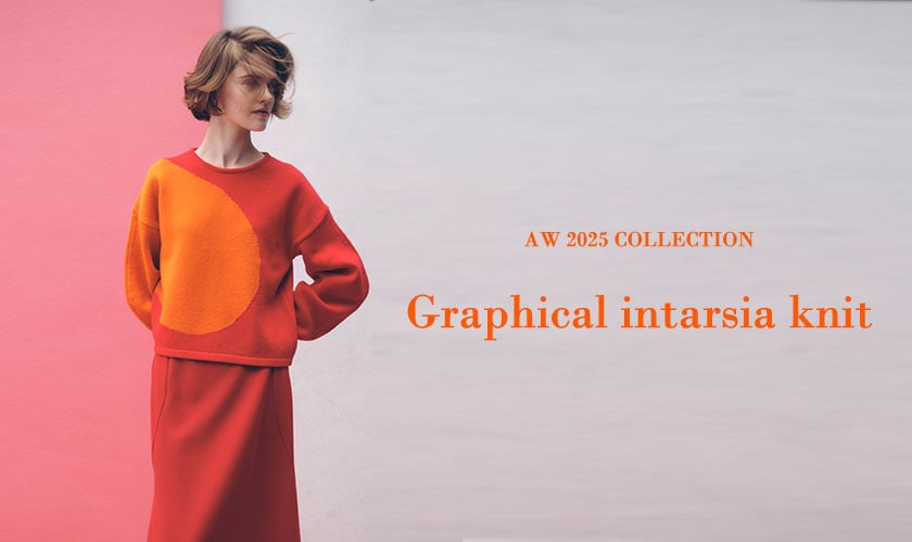 【S SYBILLA】AW25 - Graphical intarsia knit -