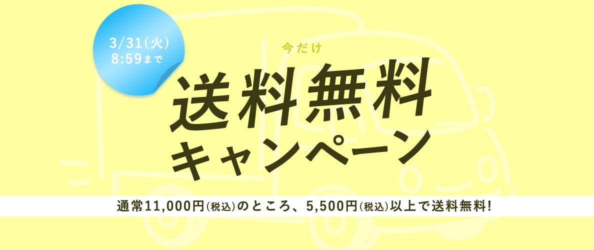 今だけ送料無料キャンペーン