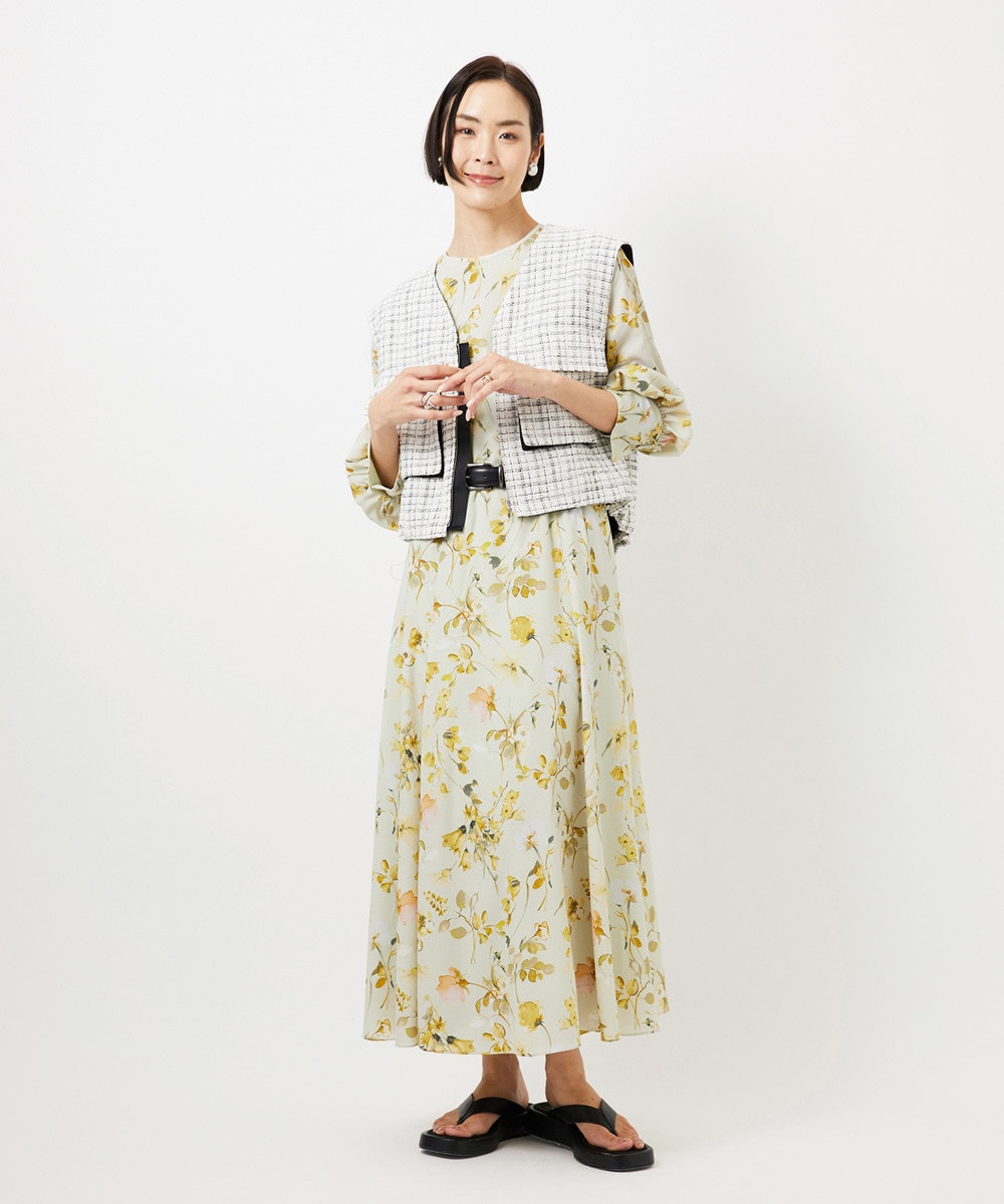 【NEW】フラワープリントワンピース