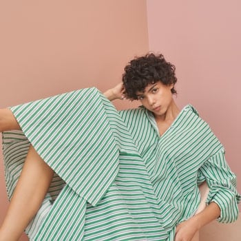 【S SYBILLA】SS 2024 - Bi-color stripe shirtdress -