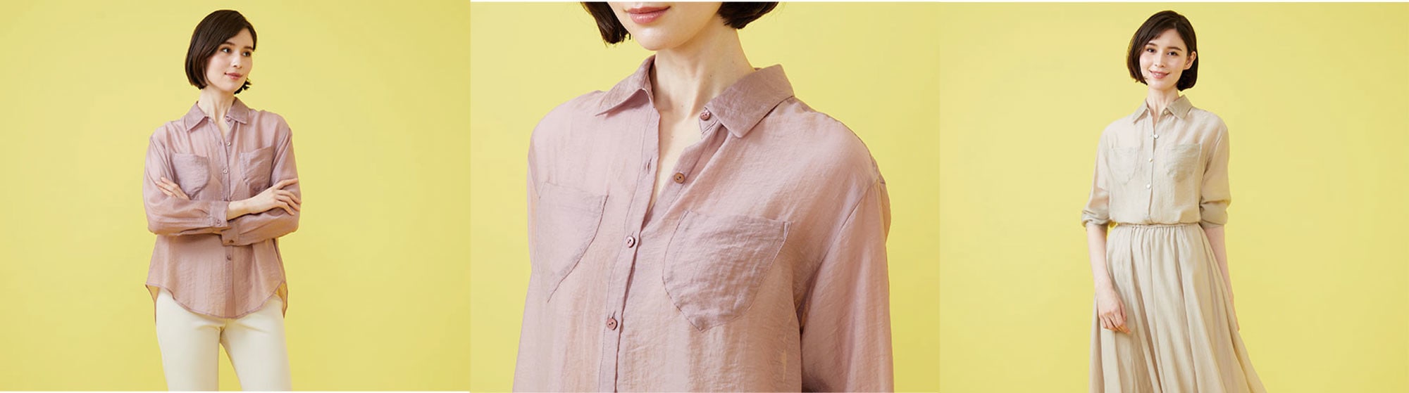 Pocket sheer shirt