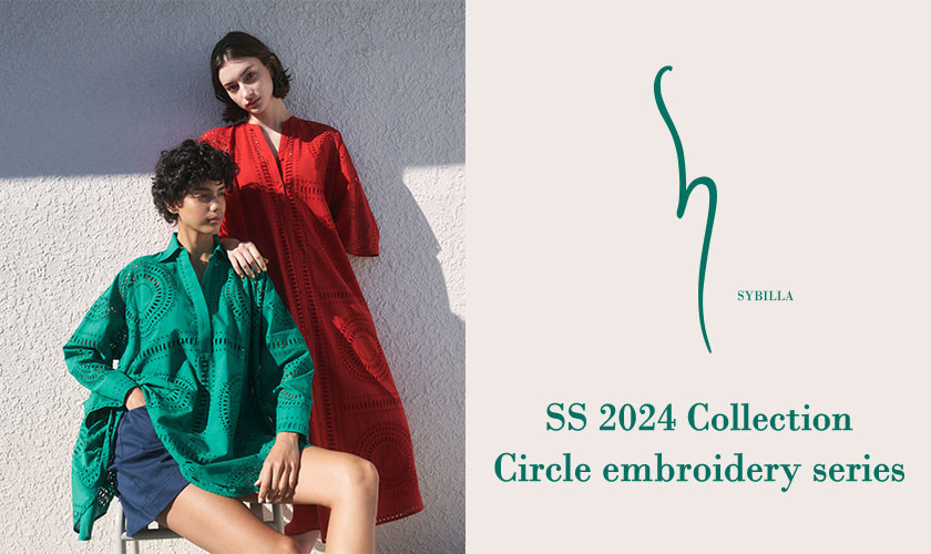 S SYBILLA SS 2024 Circle embroidery series