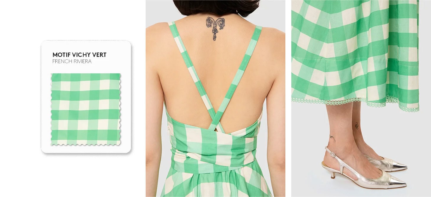 GREEN VICHY MOTIF