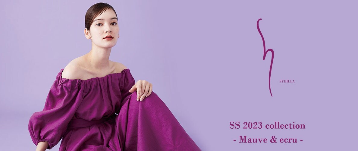 S SYBILL SS 2023 -Mauve & ecru-