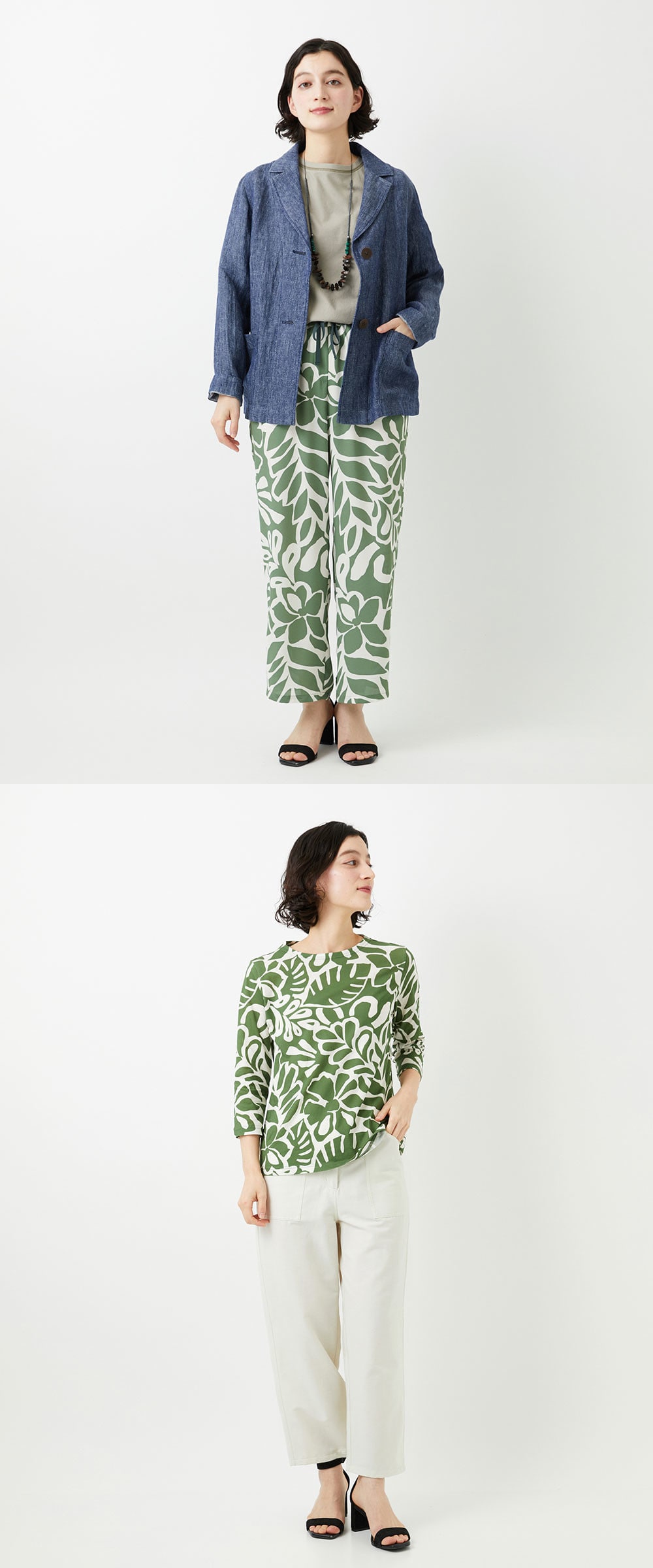 涼しく映えるボタニカルフワラー