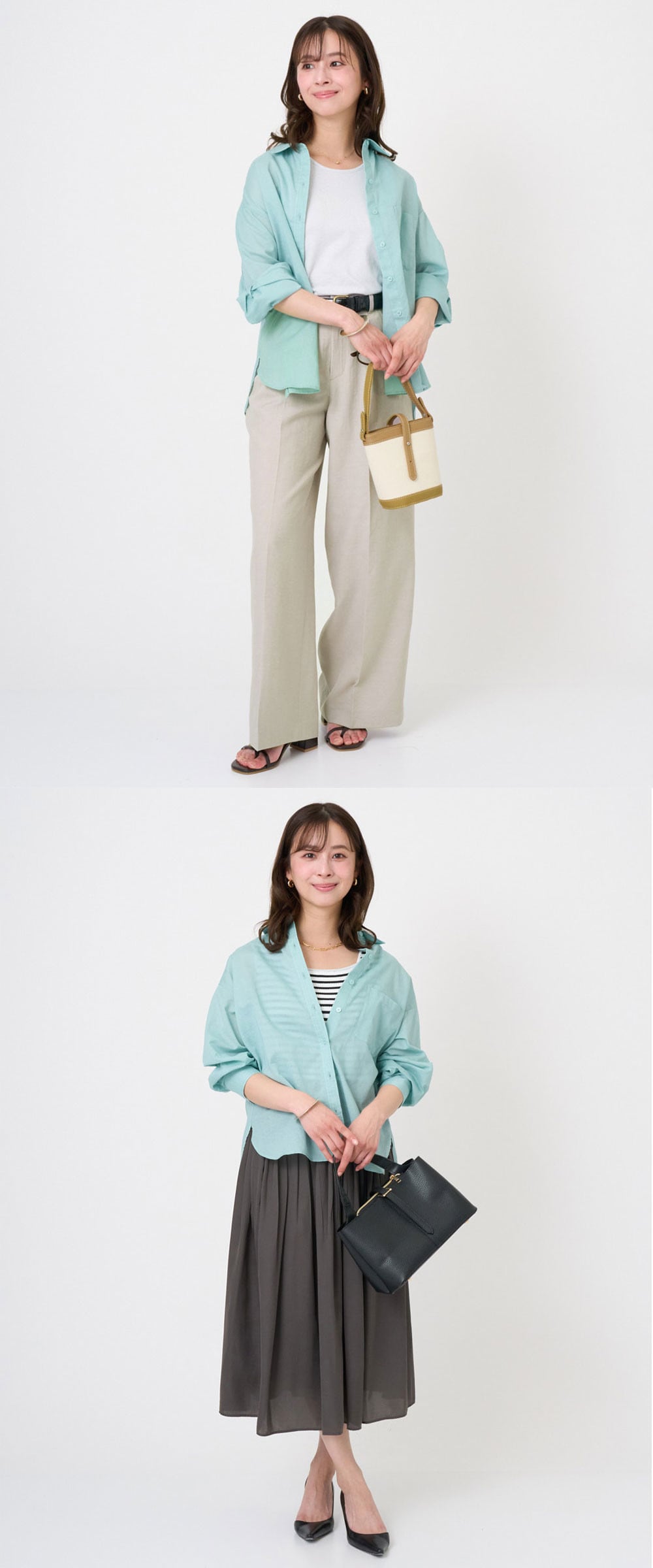 【注目カラー】透明感を引き立てる、ライトターコイズ