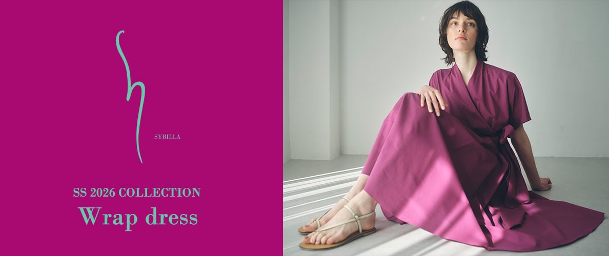 【S SYBILLA】SS26 - Wrap dress - 