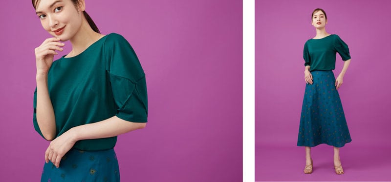 Geometric sleeve top