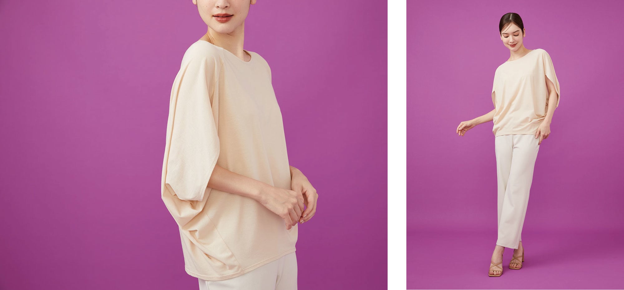 Dolman sleeve top