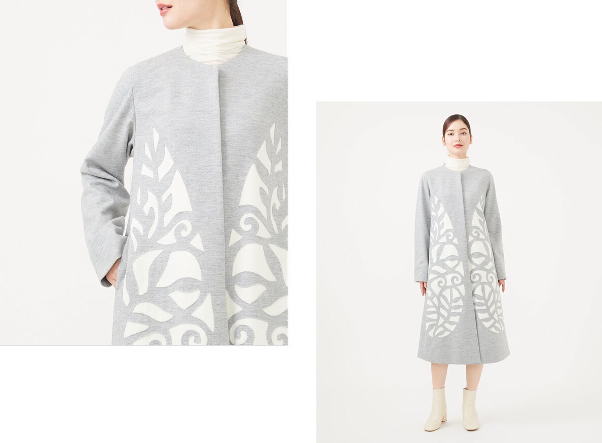 Special cutwork A-line coat