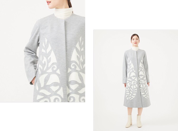 Special cutwork A-line coat