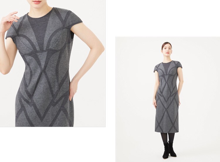 Special appliqué geometric dress