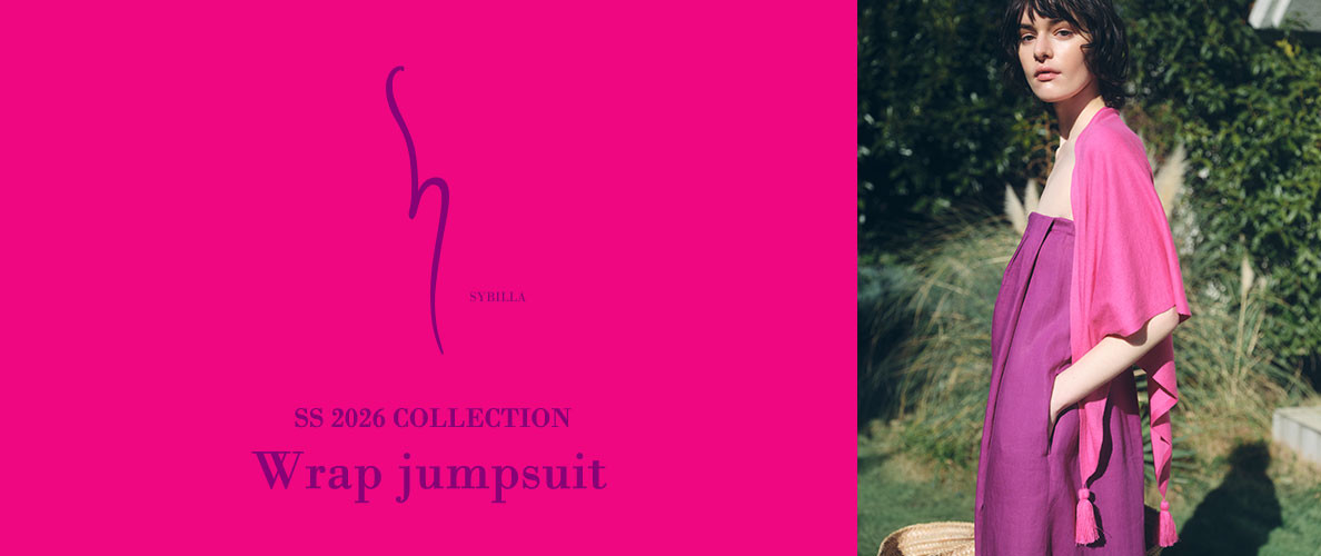 【S SYBILLA】SS26 - Wrap jumpsuit - 