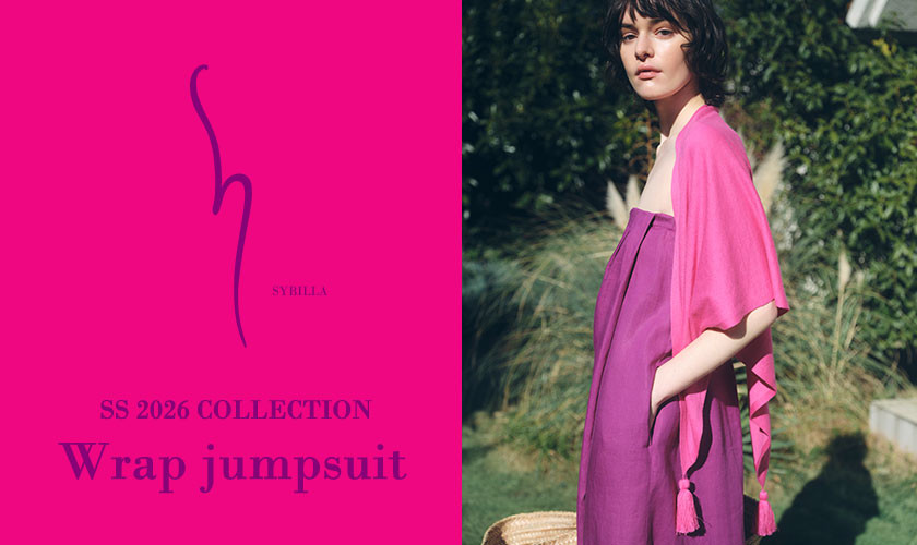 【S SYBILLA】SS26 - Wrap jumpsuit - 