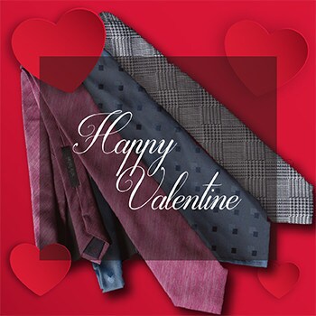 Happy Valentine!最新ネクタイで着こなしを格上げ!