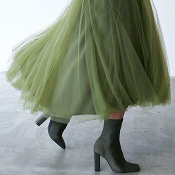 【S SYBILLA】AW 2022 -New color tulle dress-