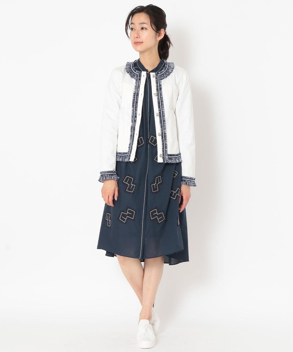 ワンピ デニムジャケットは フェミニンなエッセンスで差をつけて イトキンオンラインストア