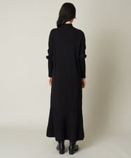 A1AJP15090 A de a.v.v ハーフジップマーメイドニットワンピ―ス ブラック