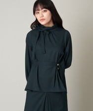 A1BAS10072 A de a.v.v ボウタイフレアブラウス グリーン