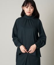A1BAS10072 A de a.v.v ボウタイフレアブラウス グリーン