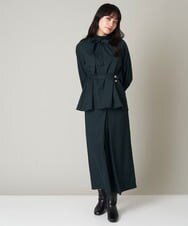 A1BAS10072 A de a.v.v ボウタイフレアブラウス グリーン