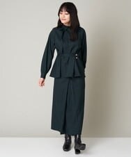 A1BAS10072 A de a.v.v ボウタイフレアブラウス グリーン