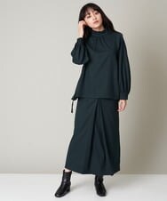 A1BAS10072 A de a.v.v ボウタイフレアブラウス グリーン
